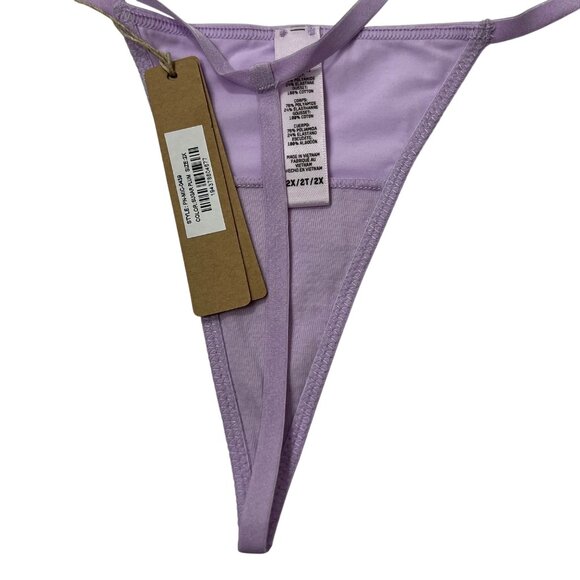 SKIMS Fits Everybody Micro Thongs Lot of 3 Sugar Plum 2X - Picture 6 of 10